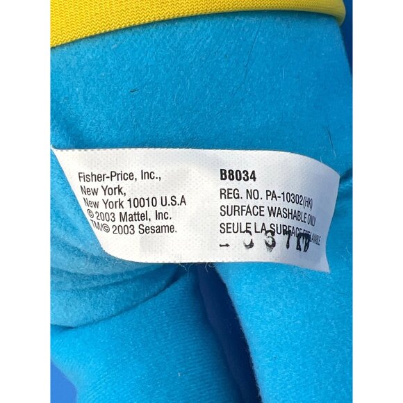 Sesame Street Ernie Plush Soft Toy Fisher Price 2003 Collectible Character Doll - Picture 5 of 6